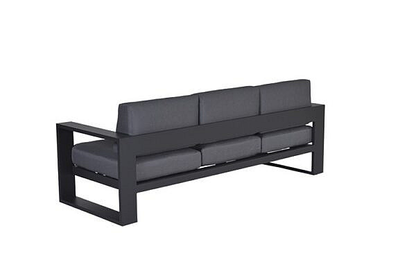 Cube 3-zits bank L230 carbon black / reflex black - Afbeelding 4