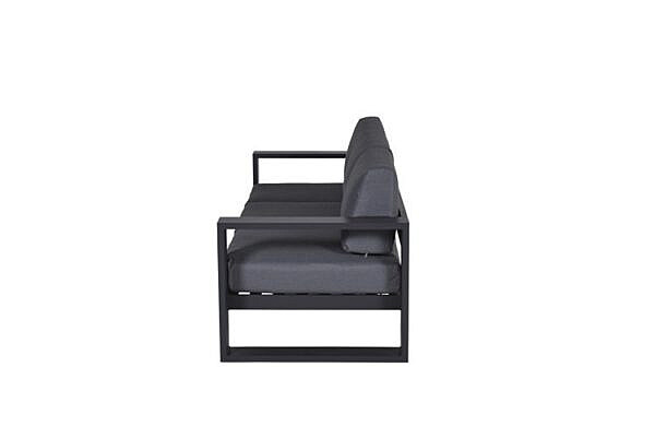 Cube 3-zits bank L230 carbon black / reflex black - Afbeelding 3