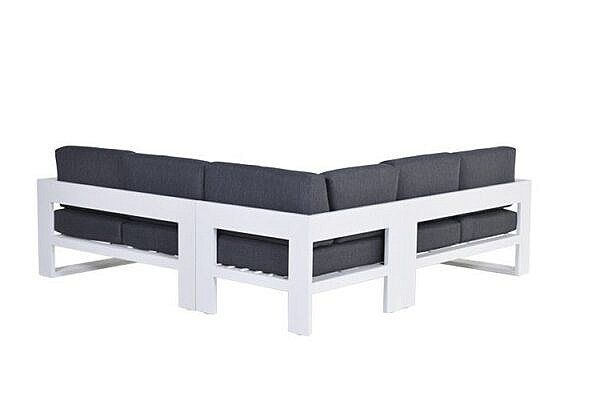 Cube lounge set 3-dlg mat wit - Afbeelding 5