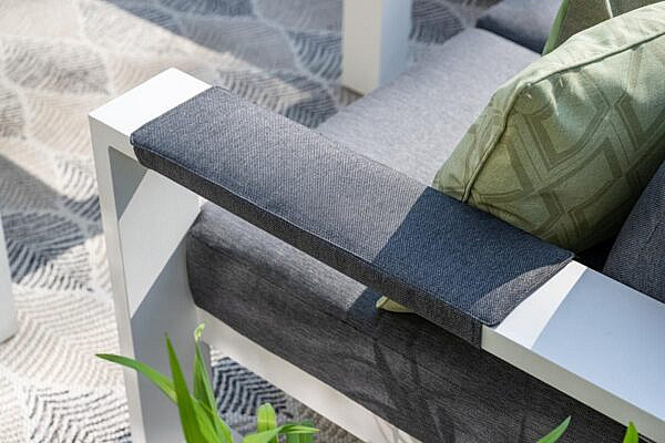 Cube lounge set 3-dlg mat wit - Afbeelding 4