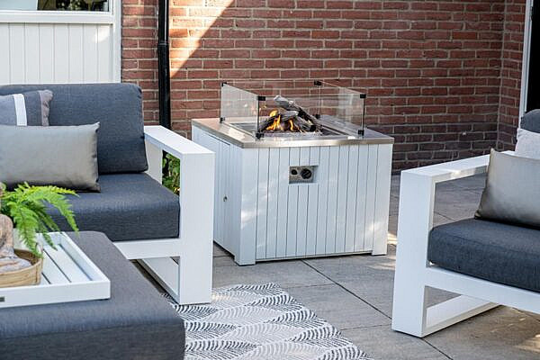 Cube lounge fauteuil mat wit - Afbeelding 2