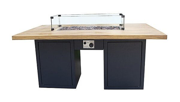 Cozy Living Vuurtafel Sagres 150x90 carbon black - Afbeelding 2