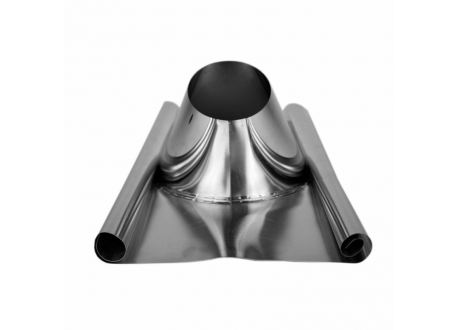 Dakdoorvoer (5-30°) met aluminium/loodslab en stormkraag Ø150mm - Afbeelding 3