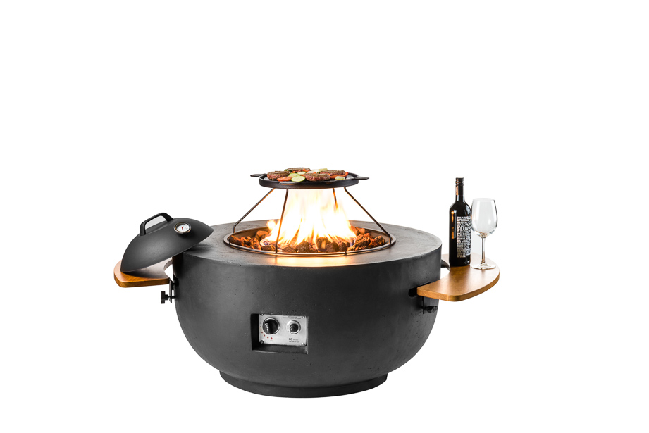 Cocoon Vuurtafel Bowl Zwart - Afbeelding 3