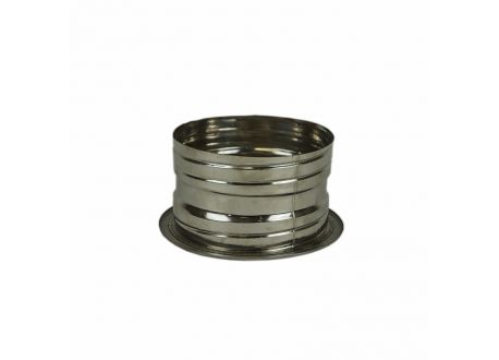 Dubbelwandig rookkanaal RVS, aansluitstuk dubbelwandig - flexibel, diameter Ø150-200