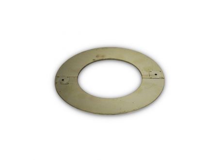 RVS rozet deelbaar, diameter Ø200 - Afbeelding 3