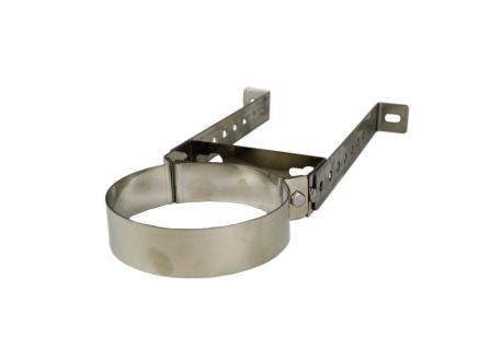 Verstelbare muurbeugel RVS Ø150mm (50-90mm) - Afbeelding 3